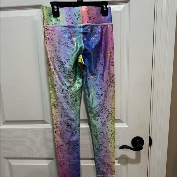 Terez Purple and Yellow Tie-Dye Leggings - Picture 2 of 3